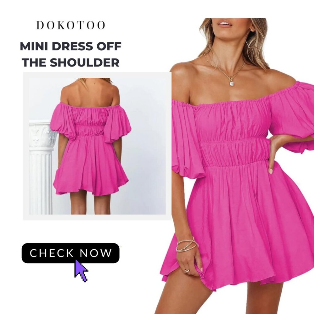 ✨ DOKOTOO | Mini dress off the shoulder